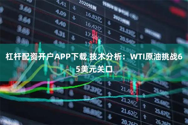 杠杆配资开户APP下载 技术分析：WTI原油挑战65美元关口