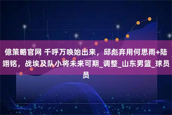 億策略官网 千呼万唤始出来，邱彪弃用何思雨+陆翊铭，战埃及队小将未来可期_调整_山东男篮_球员