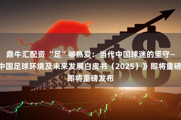 鼎牛汇配资 “足”够热爱：当代中国球迷的坚守——《中国足球环境及未来发展白皮书（2025）》即将重磅发布