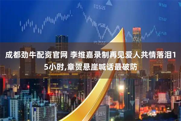 成都劲牛配资官网 李维嘉录制再见爱人共情落泪15小时,章贺悬崖喊话最破防